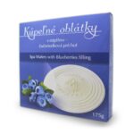 Natierané oblátky s čučoriedkovou príchuťou