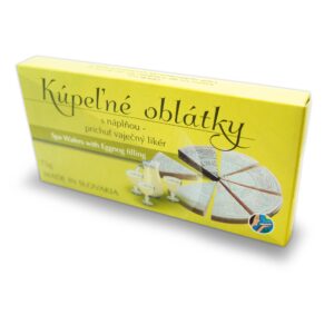 Mini trojhranky s príchuťou vaječný likér